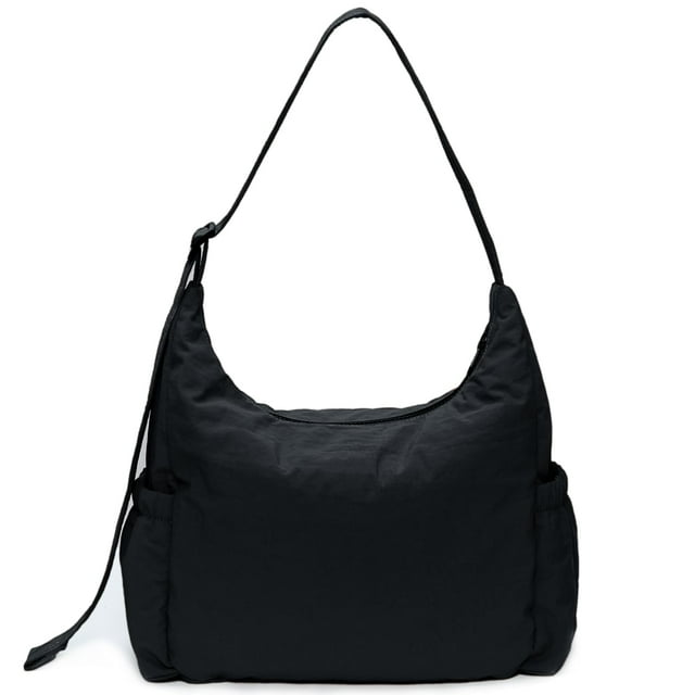 Bolso bandolera Hobo Dulcet Project de nailon negro para mujer