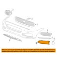 thumbnail image 3 of For 17-19 F-Pace Front Bumper Cover Grille Bezel Trim Surround Molding Left Side, 3 of 5