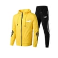 thumbnail image 5 of Chaqueta de ocio con cremallera para hombre, traje deportivo de alta calidad, pantalones deportivos al aire libre, tendencia de moda sencilla, primavera y otoño, nuevo, 5 of 5