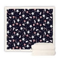 thumbnail image 2 of Odeerbi Wearable Blanket Baby Thick Double Sided Blankets Christmas Blanket Warm Cardigan Cape Fleece With Sleeves Soft Plush Throw Wrap Cover Dark Blue, 2 of 4
