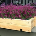 thumbnail image 6 of KLEMOO 24 Bundles Outdoor Artificial Lavender Fake Flowers, Lifelike UV Resistant No Fade Faux Plastic Plants to Brighten up Your Garden Patio Porch Window Box Décor (Fuchsia), 6 of 7
