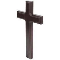 LEORX Purple Wooden Cross Decor for Home Vintage Style Ornament