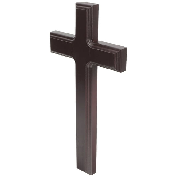 LEORX Purple Wooden Cross Decor for Home Vintage Style Ornament