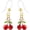 Cherry, variant on Plastic Earrings for Sensitive Ears Hypoallergenic Hoop Earring Cute Post Studs[s1984]