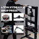 thumbnail image 3 of Yeshouse Prensa hidráulica de taller con bastidor en H de 6 toneladas, con mesa ajustable y placas de estampado para reparación de automóviles, garajes y metalurgia, color rojo, 3 of 7