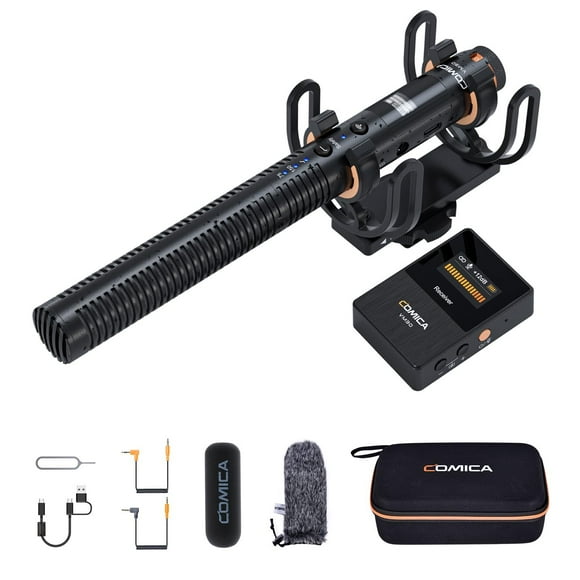 Micrófono inalámbrico tipo escopeta Comica VM30 para cámara
