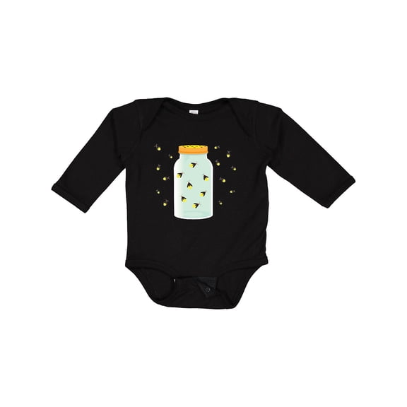 Inktastic Fireflies Summer Vacation Boys or Girls Long Sleeve Baby Bodysuit
