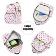 thumbnail image 5 of FORMRS Mini Backpack Purse for Women Quilted Travel Daypack Casual Shoulder Bag, Purple Polka Dots, 5 of 7