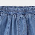 thumbnail image 6 of 6-12 Months Infant Baby Denim Jogger Pants,Kids Elastic Waist Lightweight Trousers with Pockets,Summer Fall Breathable Casual Pants for 3 6 9 12 18 Months 2T 3T 4T Toddler,Blue, 6 of 7
