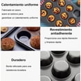thumbnail image 3 of 3 Moldes Charola 12 Cupcakes Acero Anti-adherente Repostería, 3 of 4
