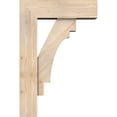 thumbnail image 3 of Ekena Millwork 7 1/2"W x 24"D x 36"H Merced Block Smooth Bracket w/ Offset Brace, Douglas Fir, 3 of 25