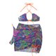 thumbnail image 2 of Gibobby Conjunto de Bañador Sexy Estampado sexy Bikini Conjunto dividido Conjuntos Patrón Bikini de cuerpos Traje de baño de mujer Bikini Trajes de baño (Morado,M), 2 of 5