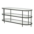 thumbnail image 6 of Evelyn&Zoe Leif Oval TV Stand for TV's up to 60", Blackened Bronze, 6 of 9