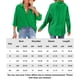thumbnail image 2 of Camisa Blusas de mujer Top de manga larga de algodón de un solo pecho Traje diario (Verde XL) Kuymtek Verde T XL para Mujer, 2 of 6