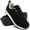 Black, variant on Women's Walking Shoes Lightweight Breathable Mesh Sneakers with Slip-Resistant Rubber Outsole