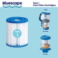 thumbnail image 4 of (2 pack) Bluescape Type I Pool Filter Cartridge 2-Pack, White, Adults, 4 of 8