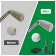 thumbnail image 2 of Zorpupoa 3 In 1 Golf Club Cleaning Kit Golf Club Cleaner Brush with 5Oz Water Bottle Retractable Clip Groove Sharpener Golf Towel Gift for Golfers, 2 of 11