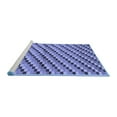 thumbnail image 2 of Ahgly Company Machine Washable Indoor Square Checkered Blue Modern Area Rugs, 3' Square, 2 of 4
