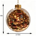 thumbnail image 2 of Kdkad Light-up Christmas Ball Ornaments, 3.15 In Christmas Tree Ornaments with Built‑in Lights, Elegant Clear Acrylic Christmas Decorations for Xmas Tree Fireplace, Winter Room Decor Party Supplies, 2 of 3