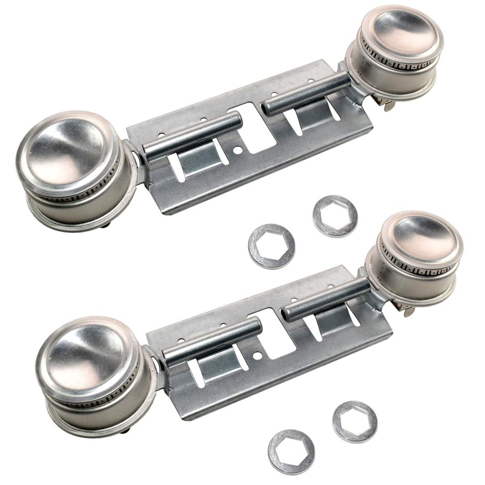 HQRP 2Pack GAS Range Double Burner Assembly Kit Replacement for GE
