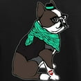 thumbnail image 3 of CafePress - Hipster Boston Terrier Women's Dark Pajamas - Women's Short Sleeve Print T-Shirt and Pants Dark Cotton Pajama Set, 3 of 7