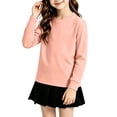 thumbnail image 3 of HAJWOH Teen Toddler Kids Girls Boys Comfort Crewneck Long Sleeve Sweatshirts Pullover Tops Sweatshirts, 3 of 6