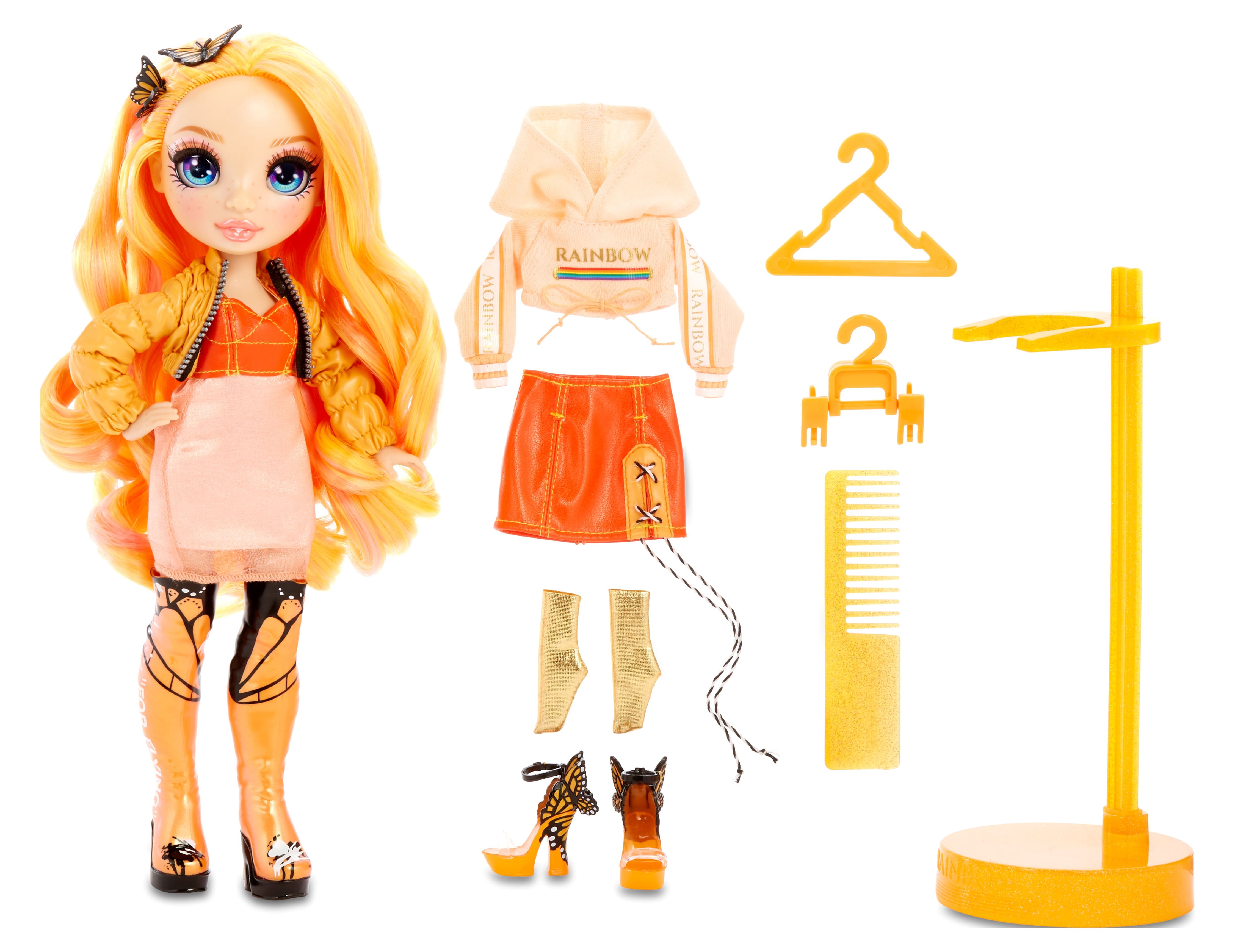 Rainbow High Poppy Rowan – Orange Fashion Doll with 2 Outfits - image 5 of 9