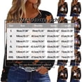 thumbnail image 4 of Womens Long Length Sleeve Tops Pumpkin Cute Ghost Graphic Casual Blouse Pumpkin Print Festive Autumn Top, 4 of 6