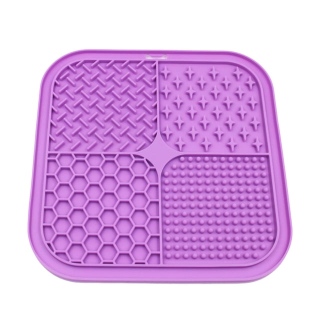 Interactive Slow Feeder for Dogs and Cats with Suction Cups Spatula and Cleaning Brush for Anxiety Bathing Training