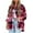 Hot Pink, variant on cllios Women's Flannel Shirts Plaid Shacket Oversized Button Down Long Sleeve Shirt Jacket Boyfriend Coats Outerwear 2024