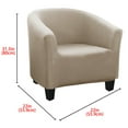 thumbnail image 3 of Stretch Barrel Chair Slipcover, Elastic Armchair & Club Chair Cover, Removable Furniture Protector for Living Room & Bedroom, 3 of 6