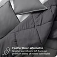 thumbnail image 4 of Bare Home Douillette Réversible Ultra Douce - Alternative au Duvet d'Oie - Lit Simple/simple TG, Gris/gris Fer Forgé, 4 of 8