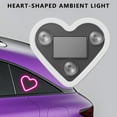 thumbnail image 2 of Car LED Ambient Light - Solar-Powered Heart-Shaped LED Neon Light,IP65 Waterproof,Switchable Modes, Romantic Car,Outdoor Decor,for Couples,No Tools,Wire-Free Installation, 2 of 6