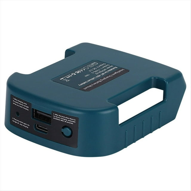 Para Batería de Iones de Litio para de 40 V con Puerto USB y Soporte de Batería Tipo C. Adaptador de Cargador. Adaptador de Batería USB para .