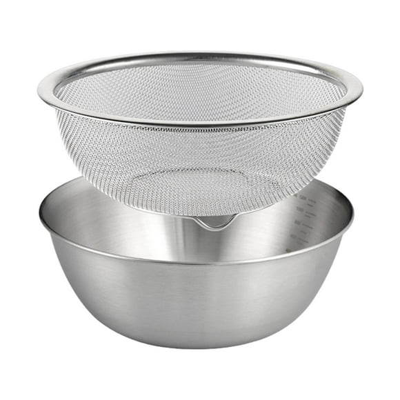 2Pcs Fruit Vegetable Washing Basket Rice Washing Bowl Colander Food Strainers Set Pasta Spaghetti Rice Rinser Strainer Washer for Food Prep 22cm