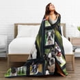 thumbnail image 5 of Wijzvio Cute Boston Terrier Dog Throw Blanket Soft Fuzzy Fleece Blanket For Couch Bed Living Room Decoration 80"X60", 5 of 9