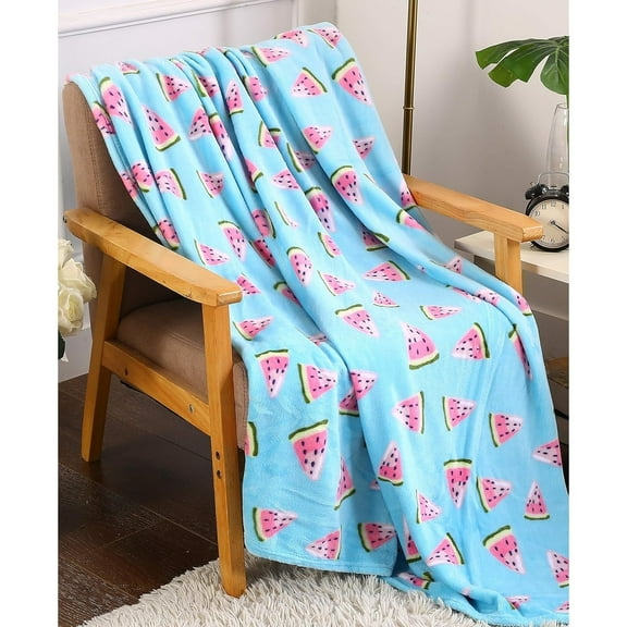 Décor&More Home Essentials Tropical Plush Throw…