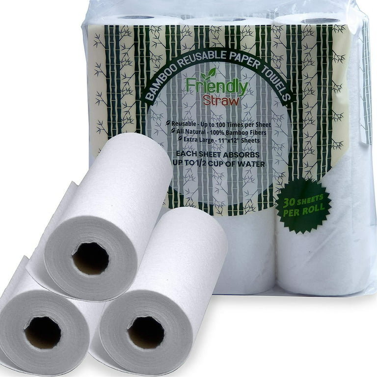 Bilot Reusable Bamboo Paper Towels - Super Absorbent