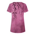 thumbnail image 3 of Drses Women's Tops and Blouses Summer Casual Crewneck Short Sleeve Tunics Plus Size Loose Fitting Floral Shirts Trendy, 3 of 5