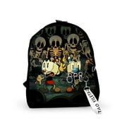 The Cuphead Show Merch Fabric One Shoulder Keychain Backpack Printed Student School Bag Mini bags