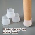 thumbnail image 5 of Apuakthei Fundas para patas de silla, tapas de silicona para patas de silla, almohadillas redondas para muebles, fundas para patas de silla, almohadilla de silicona antiarañazos, 5 of 5