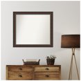 thumbnail image 4 of Amanti Art Custom Wall and Bathroom Mirror (32.75 x 36.75 in.), Cyprus Walnut Frame, 4 of 7