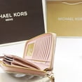 thumbnail image 4 of Michael Kors Jet Set Large Continental Wallet Wristlet MK Vanilla Pink Blush, 4 of 12