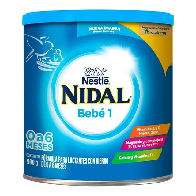 Fórmula para lactantes Nidal Nidal bebé 1 de 0 a 6 meses 900 g