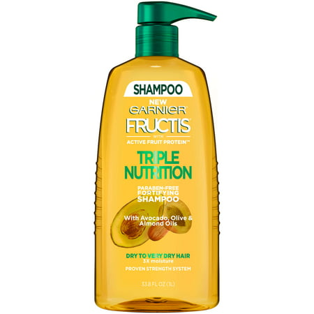 Garnier Fructis Triple Nutrition Shampoo, Dry to Very Dry Hair, 33.8 fl.