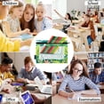 thumbnail image 6 of I Love Summer Plant 2 Pack Pencil Pouch for 3 Ring Binder Smooth Zipper Folders with Pockets Clear Window Pencil Case, 6 of 6