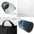 thumbnail image 2 of Fotbe Cute Swimming Guinea Pig Cesto de Ropa con Asas, Cesto Impermeable de Gran Capacidad, Bolsa de Lavado para Dormitorio, Cesto de Ropa con Ruedas y Asas-Medium, 2 of 6