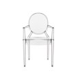 thumbnail image 4 of Chaise de Salle à Manger Empilable Transparente Casper (Lot de 2), 4 of 4