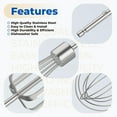 thumbnail image 2 of Hand Mixer Beaters Compatible with Hamilton Beach Hand Mixer Replacement Beaters with Egg Whisk Attatchment for Hamilton Egg Whisk Beater Blades Parts 62682RZ 62692 62695V 64699, 2 of 6
