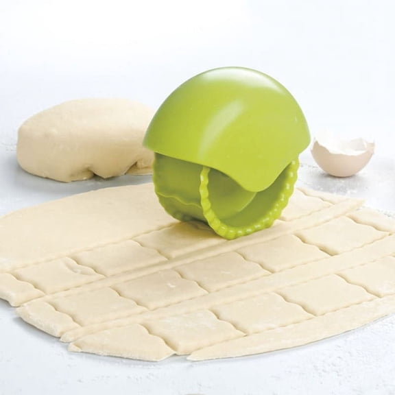 Konghyp Ergonomic Manual Wheeled Pie Crust Cutter - Handheld Dough Cutter With Comfortable Handle, Ideal For Baking And Cooking, Perfect For Shaping And Decorating Pie Edges - Kitchen Baking Tools